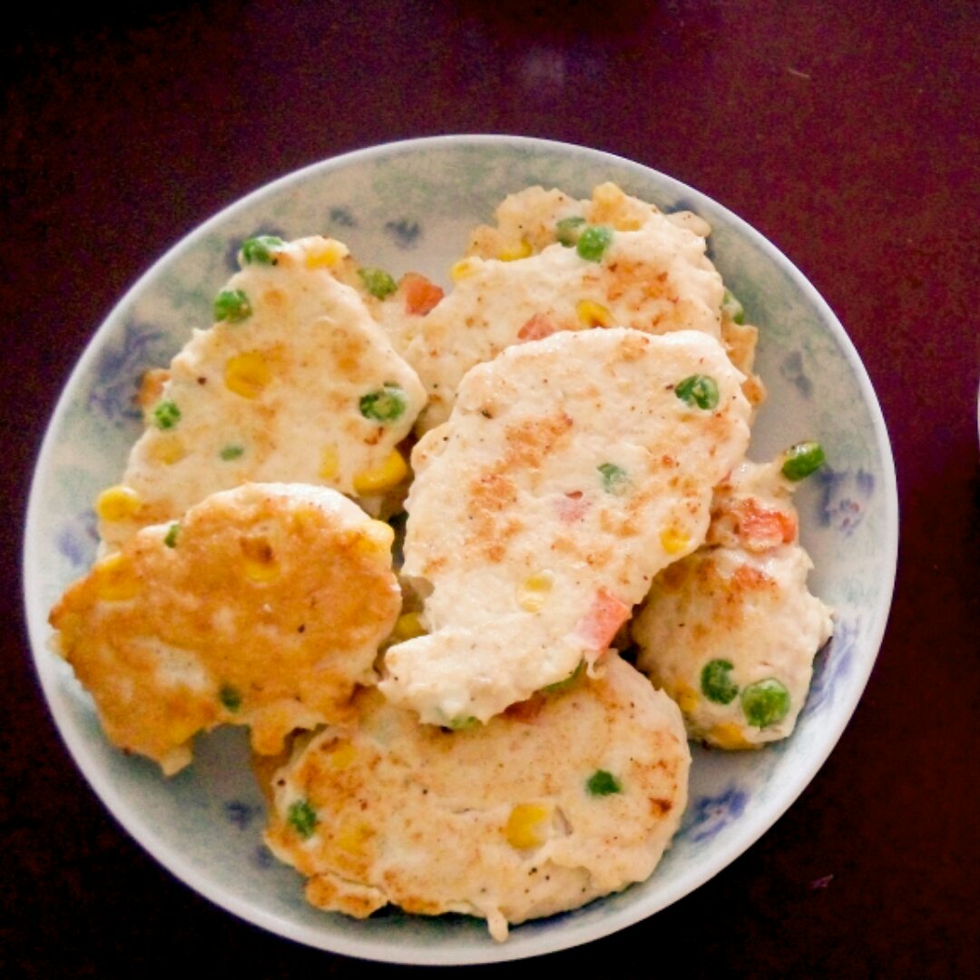 高蛋白减肥鸡肉饼