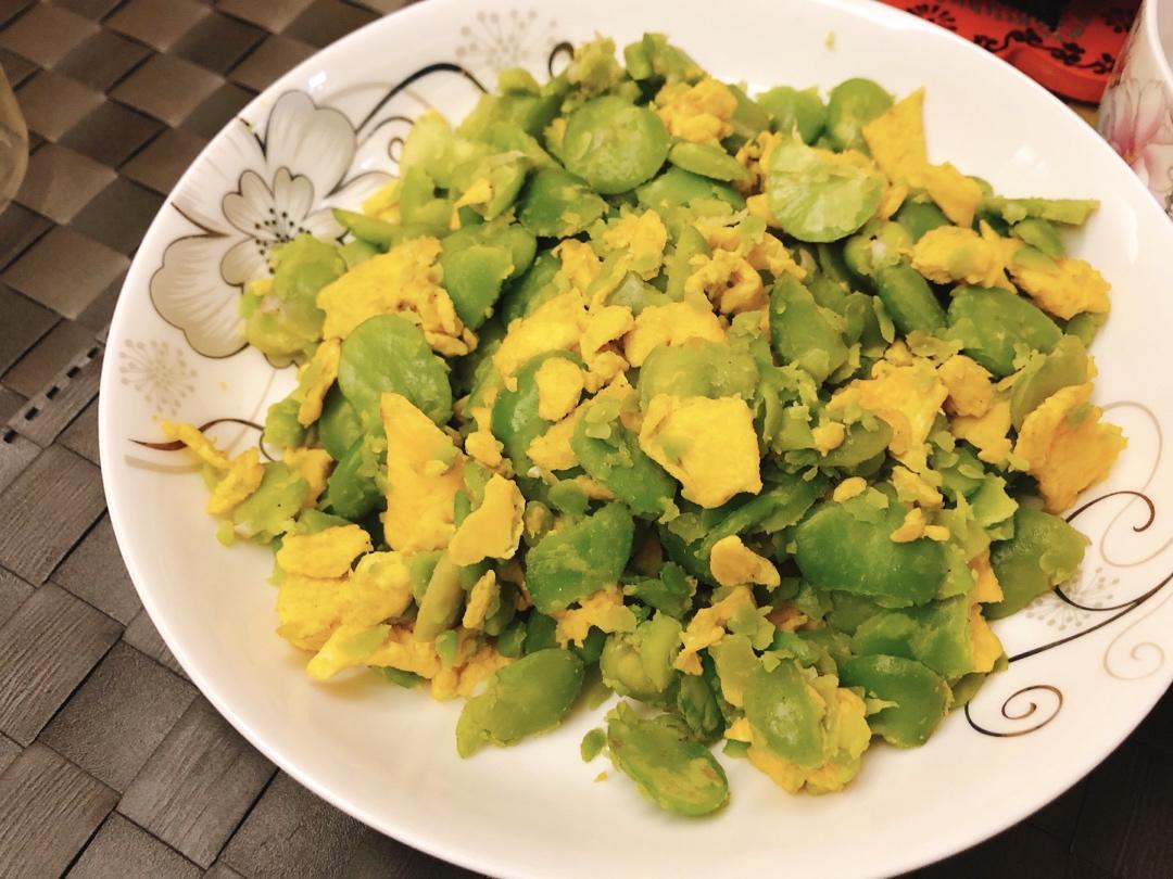 【蚕豆炒鸡蛋】简单的快手家常菜