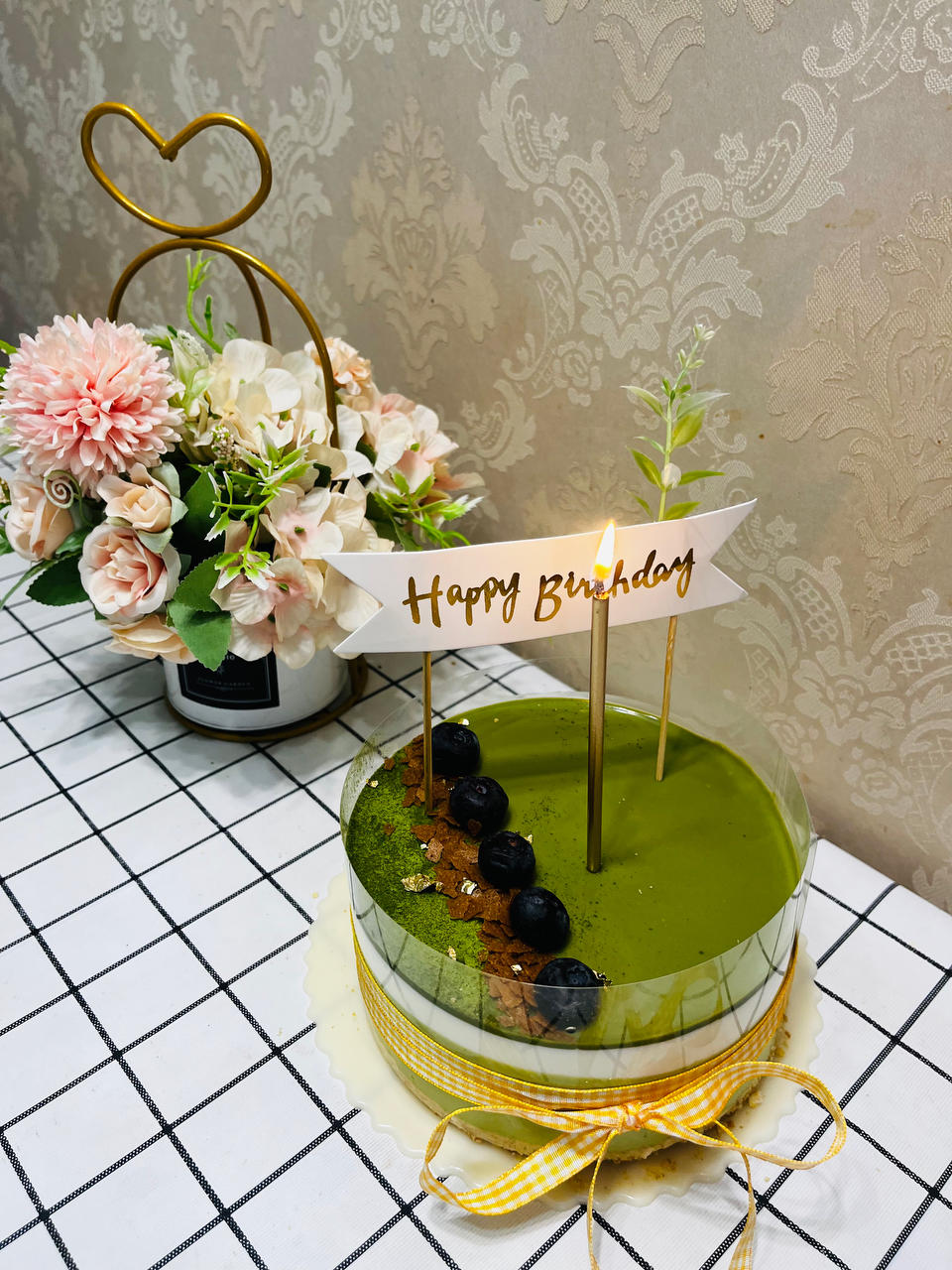 抹茶酸奶慕斯蛋糕