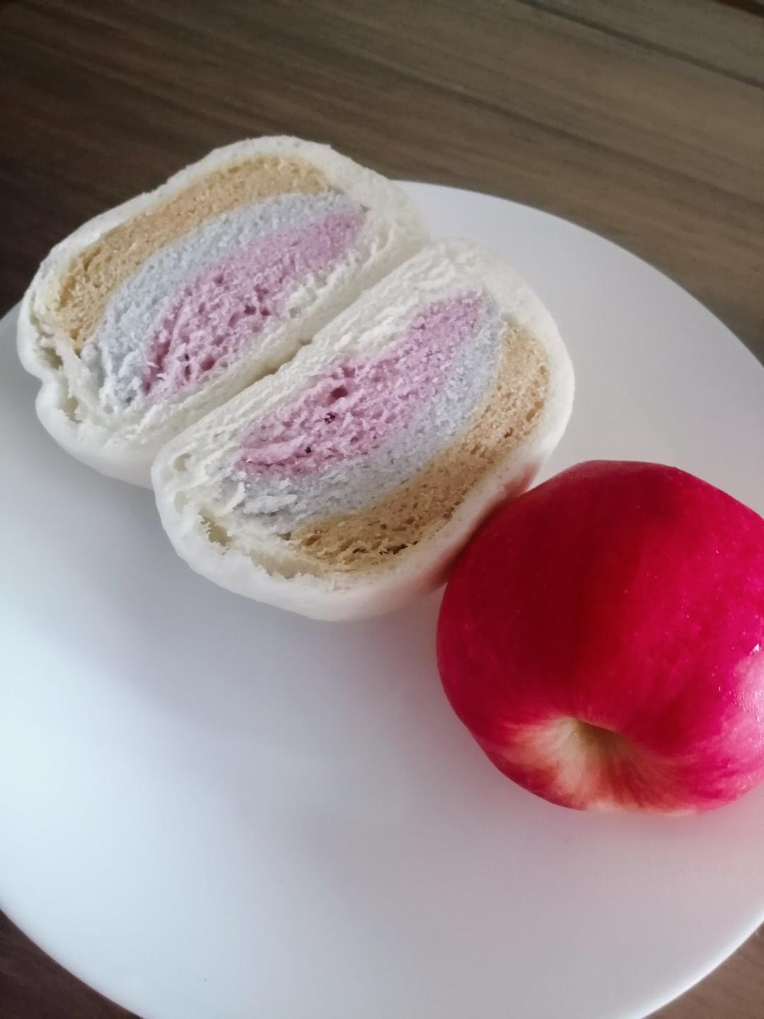 彩虹馒头～蓝天白云伴彩虹