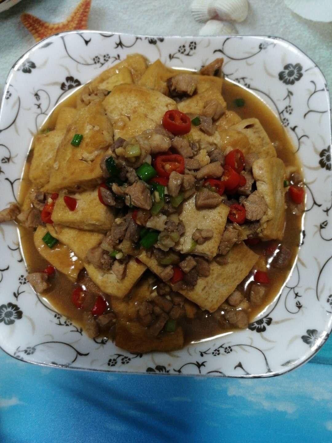 肉丁豆腐的做法 步骤5