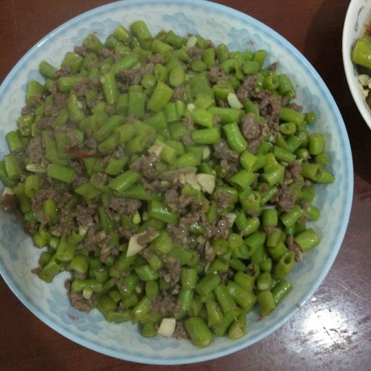 肉沫豆角下饭菜