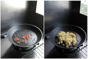 腊味榴莲炒饭的做法 步骤3