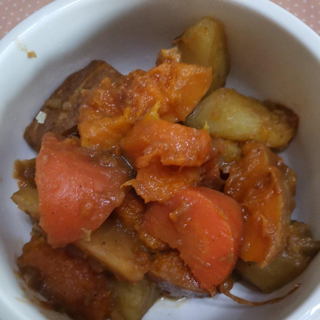素食之南瓜炖土豆