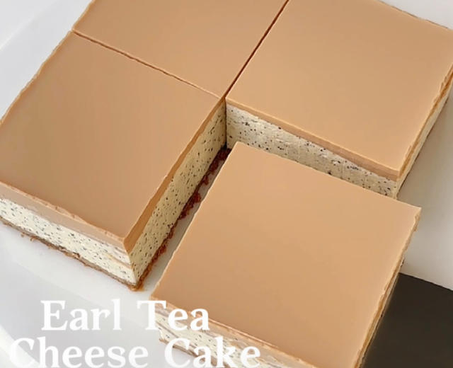 免烤箱甜品🍮三重口感的伯爵红茶芝士蛋糕🍰的做法