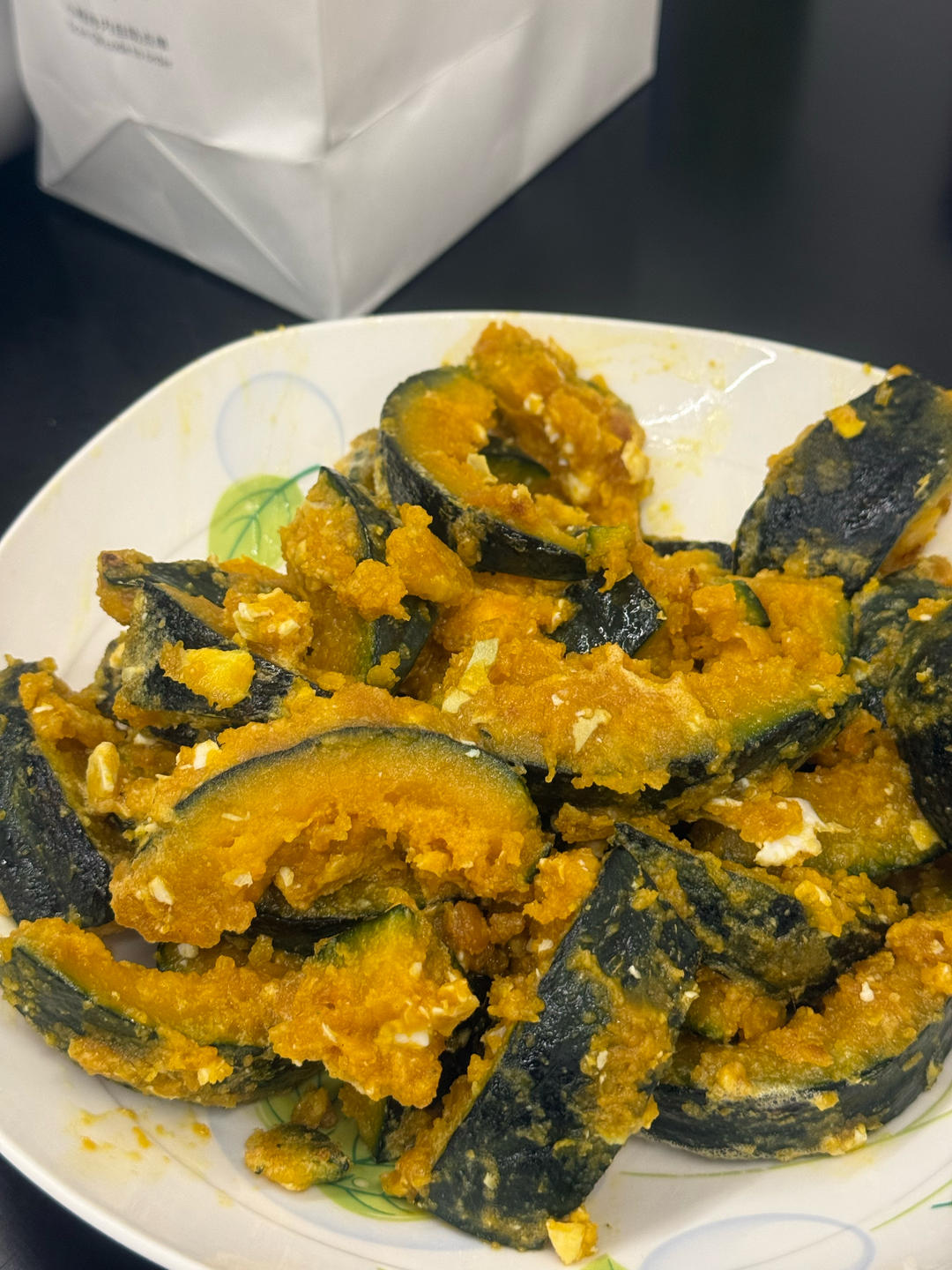 咸蛋黄焗贝贝南瓜🎃