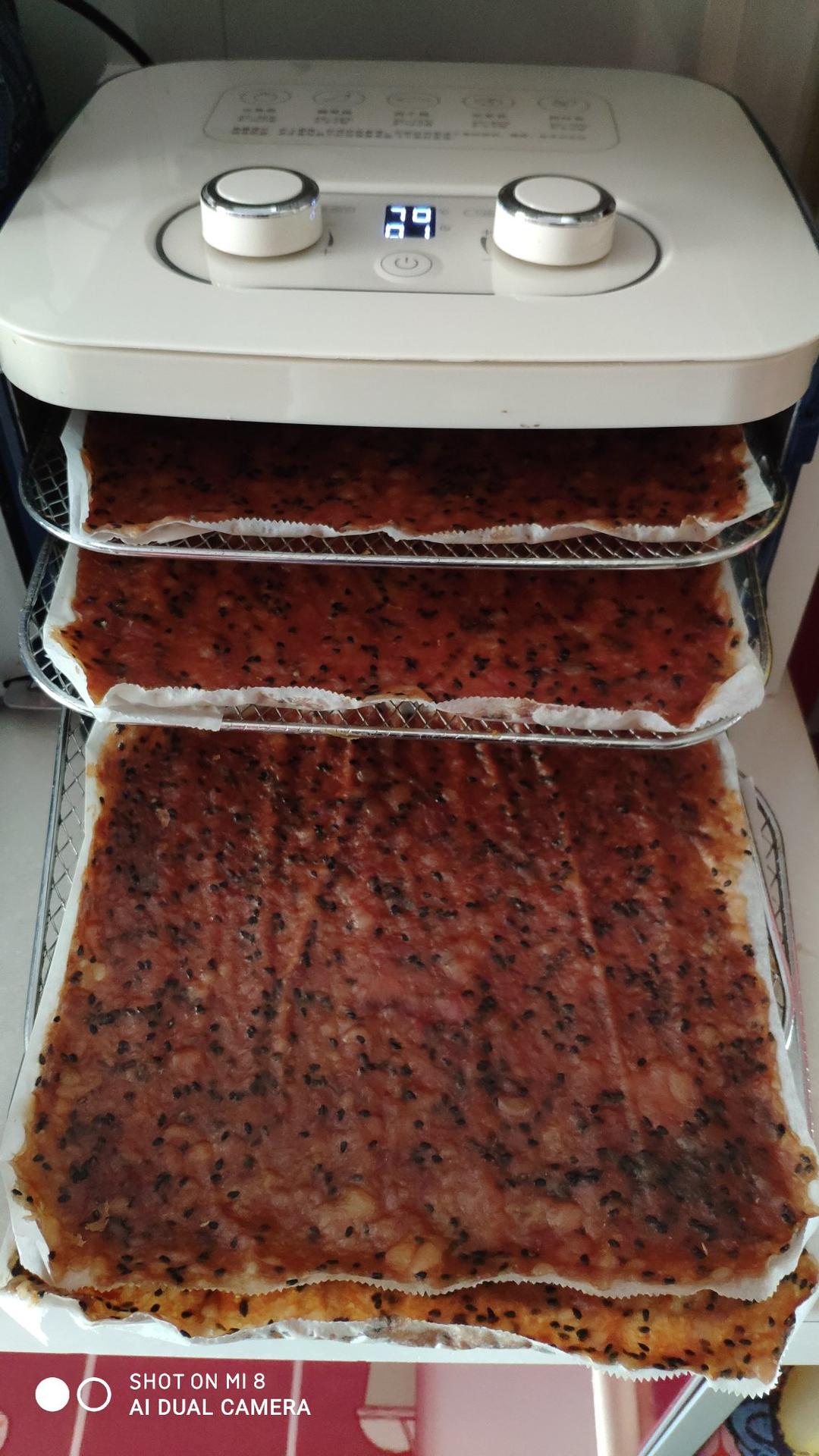 自制蜜汁猪肉脯-摩飞干果机