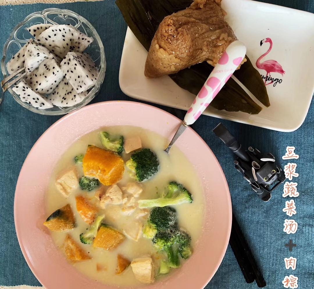 豆浆炖南瓜鸡肉【健康低卡】