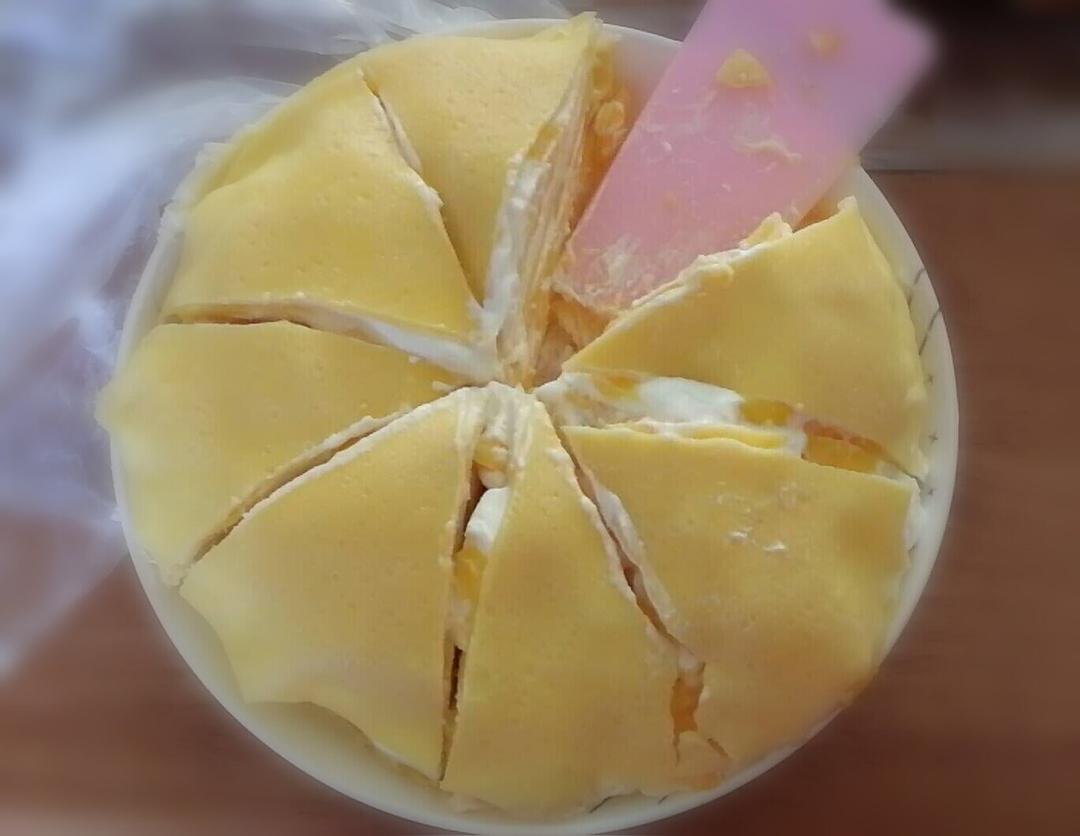 芒果千层蛋糕，100%成功告别煎皮无能