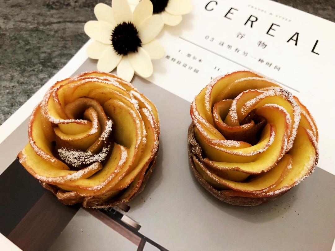 玫瑰苹果全麦塔