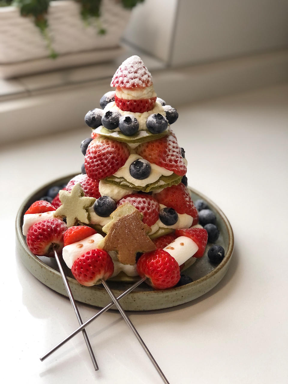 松饼圣诞树