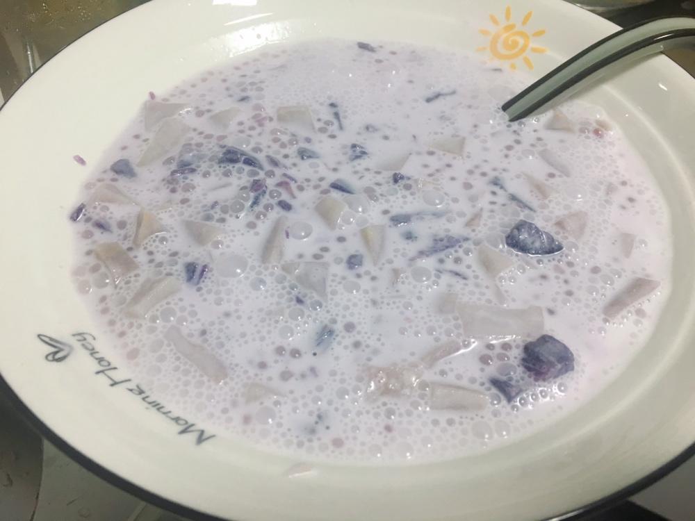 紫芋西米露的做法
