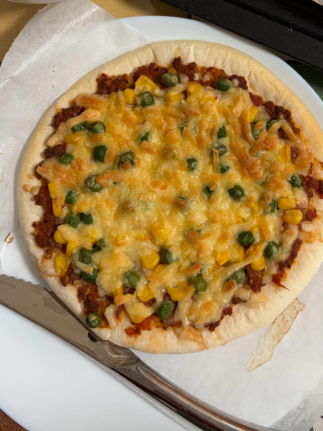 海鲜什锦披萨🍕，小白在家也能做