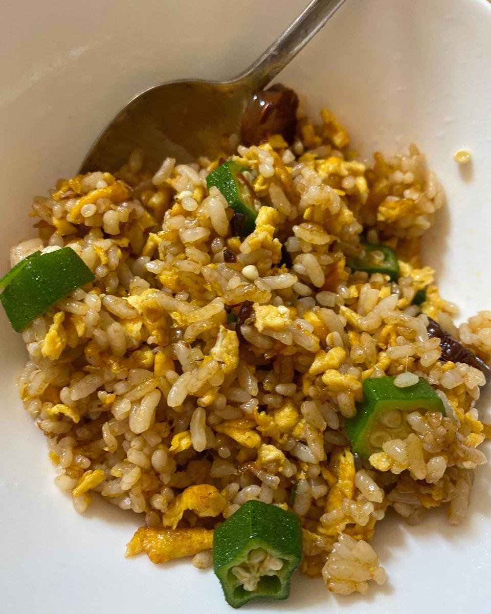 秋葵蛋炒饭