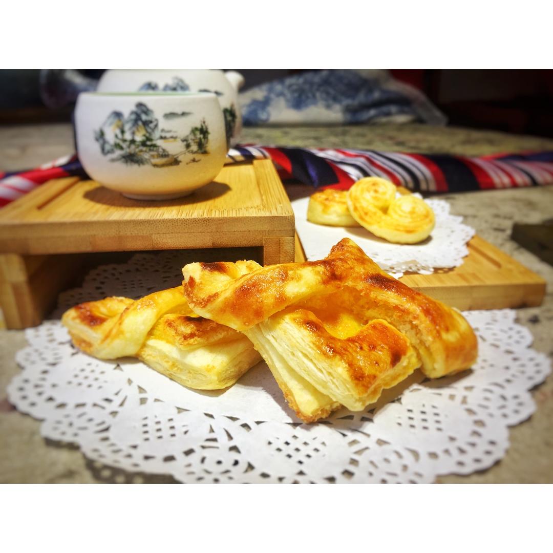 基础千层酥皮做法--附果酱酥、风车酥、蝴蝶酥和羊角酥整形