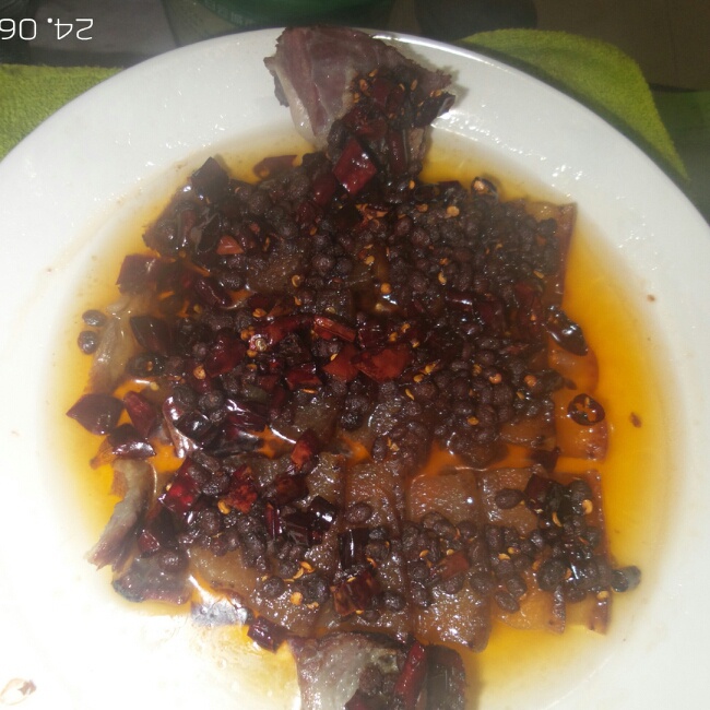 豆豉蒸腊肉