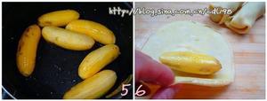 香蕉蛋卷的做法 步骤5