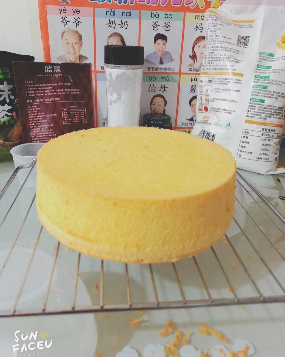 基础戚风蛋糕【承重好、可做奶油蛋糕内胚】