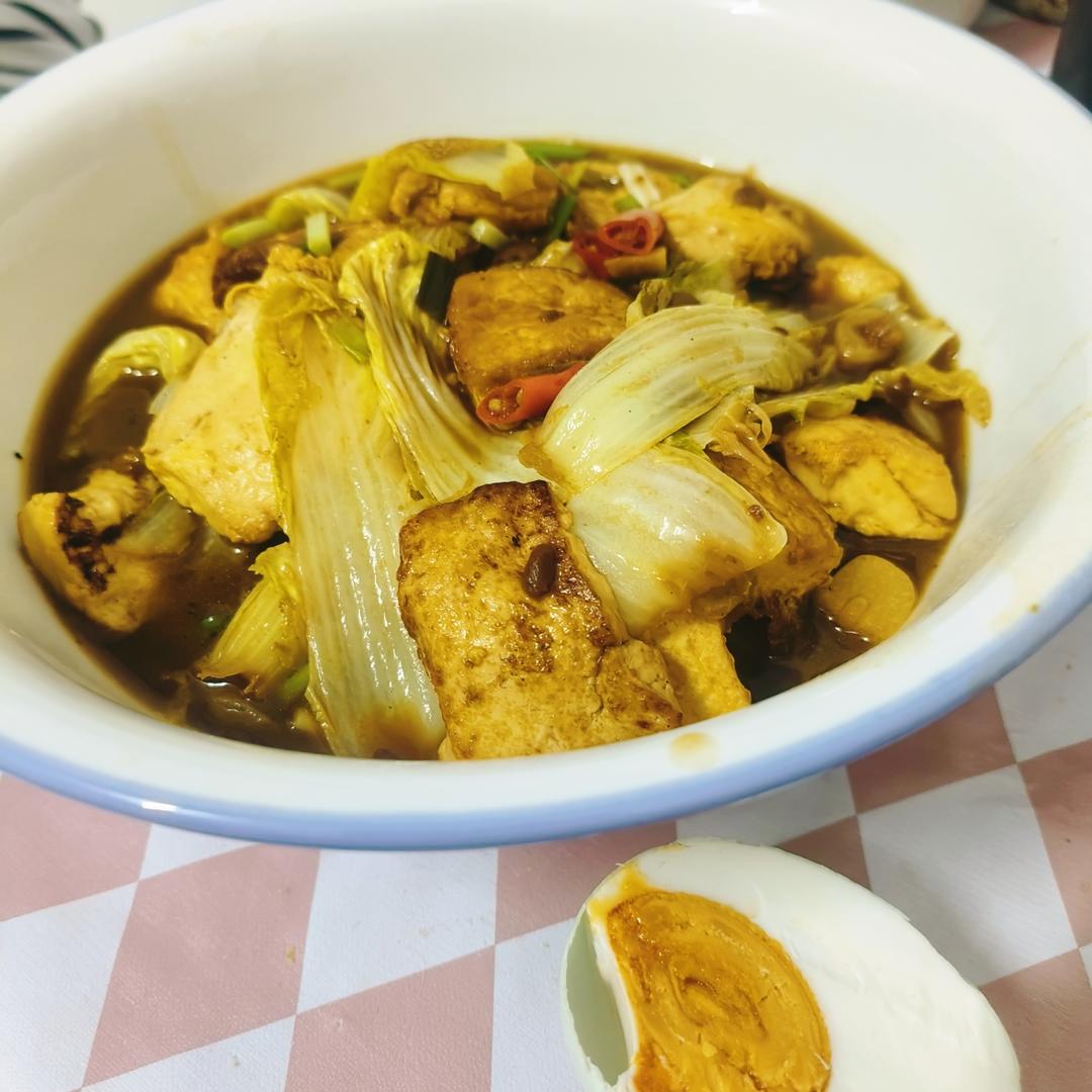 白菜豆腐煲