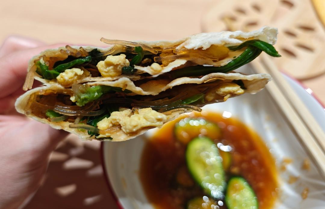 薄皮菠菜馅饼