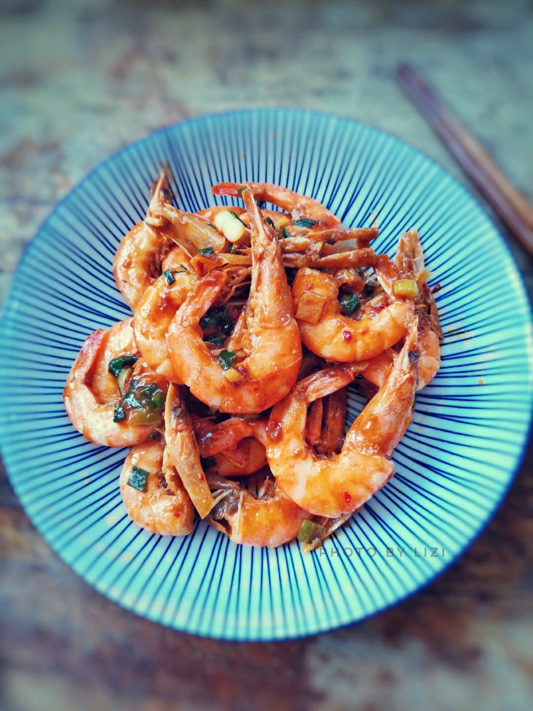 ㊙️年味‼️蒜蓉双椒虾‼️香辣吮指