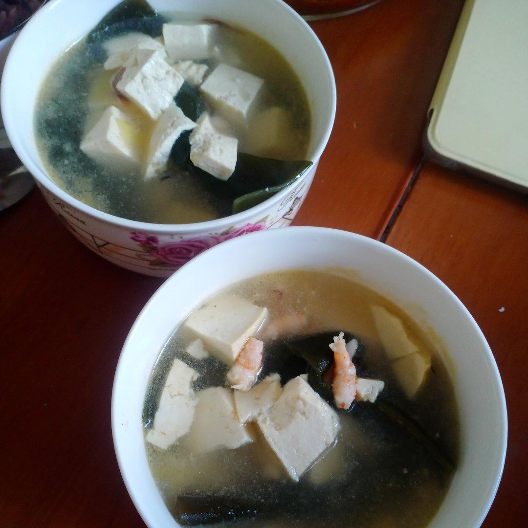 🔥超级好喝的虾仁海带豆腐汤～低脂美味还营养