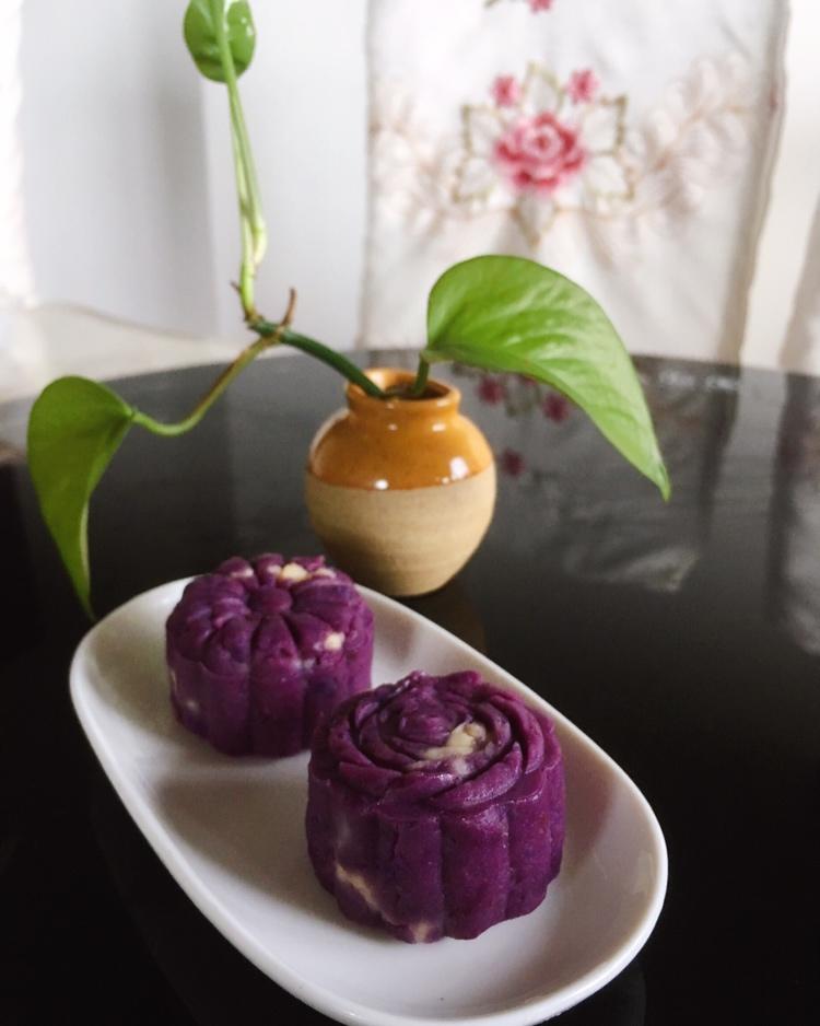 紫薯奶油月饼南瓜豆沙月饼