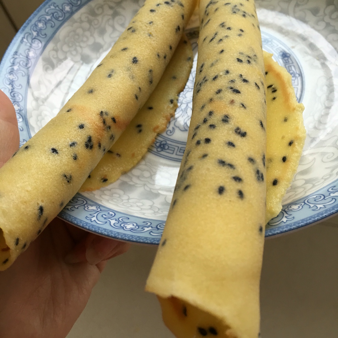 平底锅脆皮蛋卷