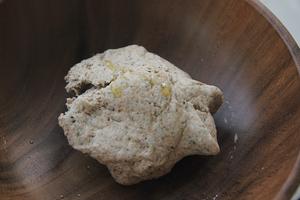 海苔黑芝麻全麦宝宝面包圈🥯（无糖配方）的做法 步骤4