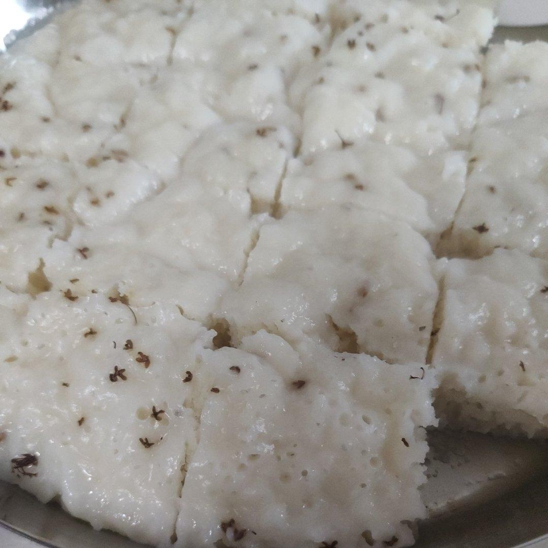 不加面粉！纯大米桂花发糕，搅一搅就成功