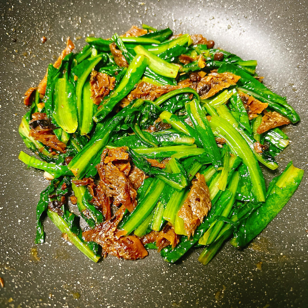 豆鼓鲮鱼油麦菜