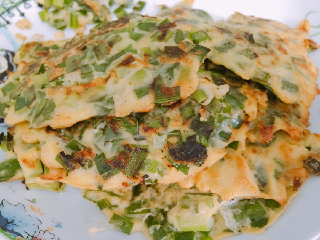 营养满分韭菜玉米面饼