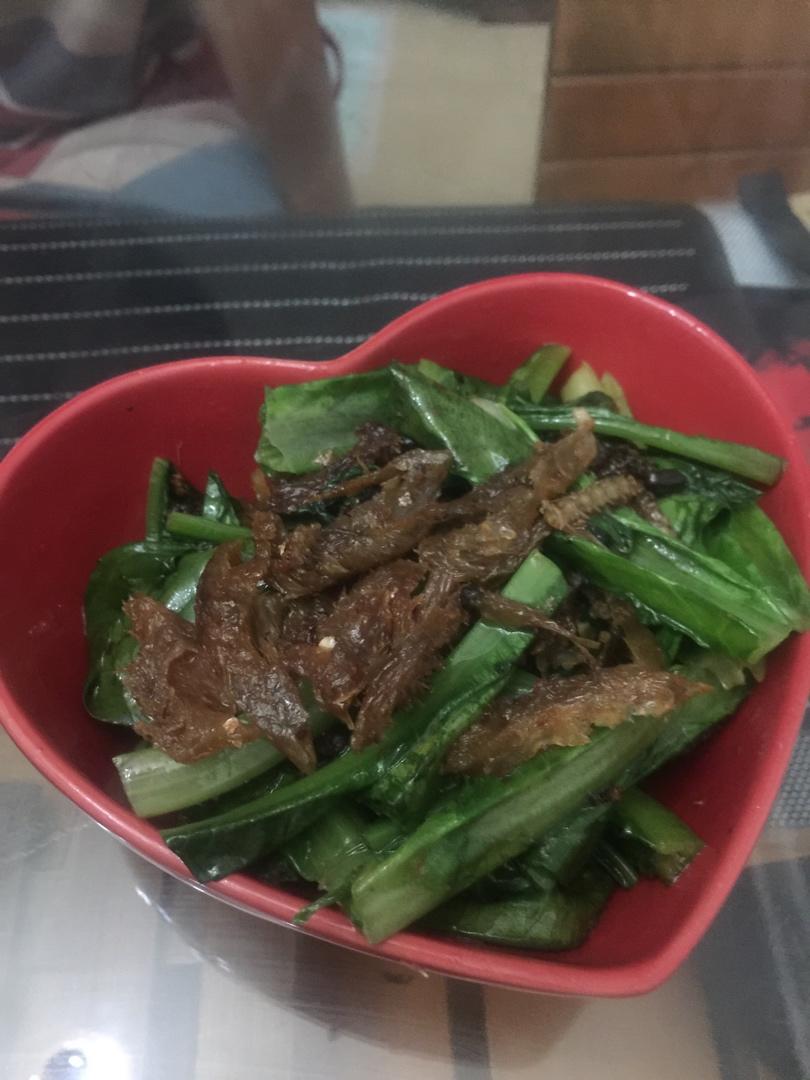 豆豉鲮鱼炒油麦菜