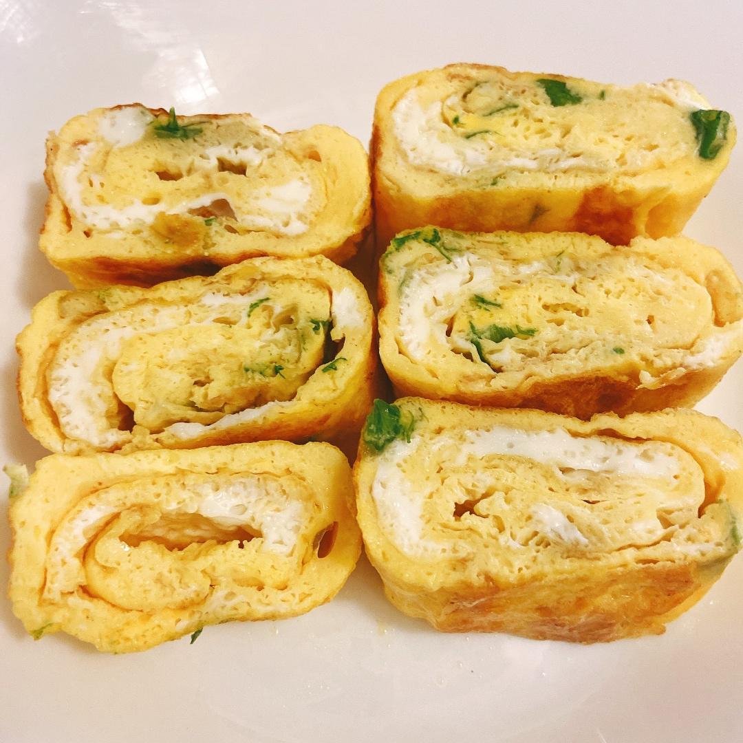 是四喜丸子呀做的玉子烧平底锅版