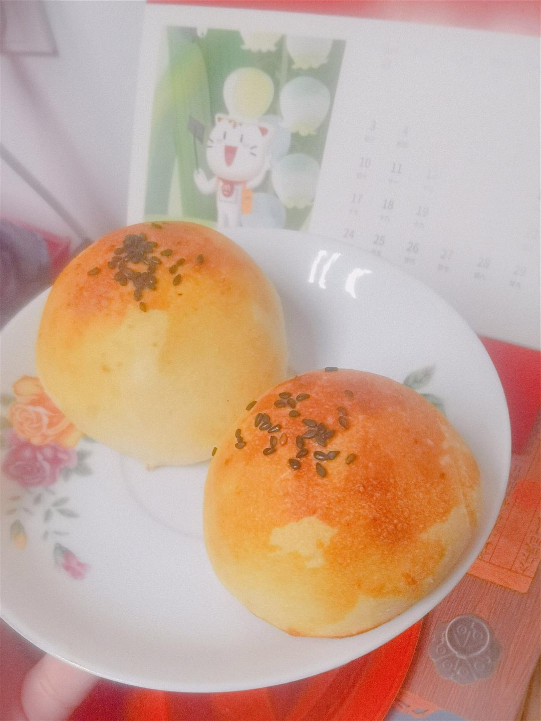 奶黄小餐包（低卡简单好吃的奶黄馅）