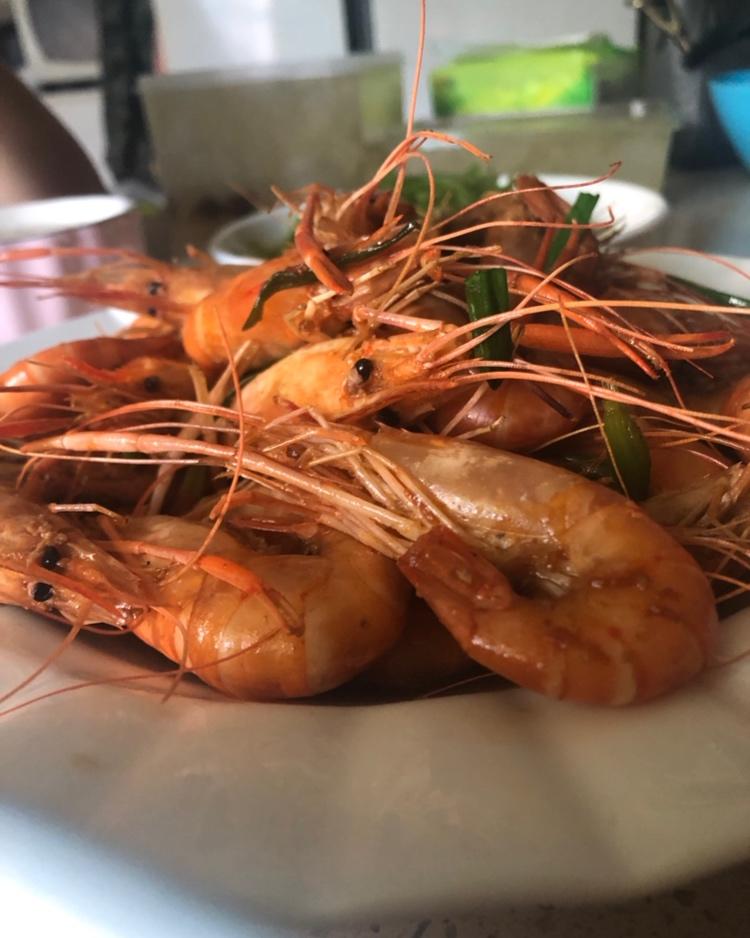 油爆豉油沼虾