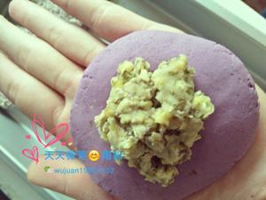 紫薯绿豆饼的做法 步骤5