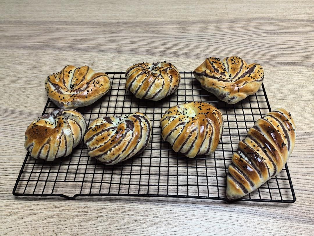 豆沙面包|包含5种整形方法|干货篇