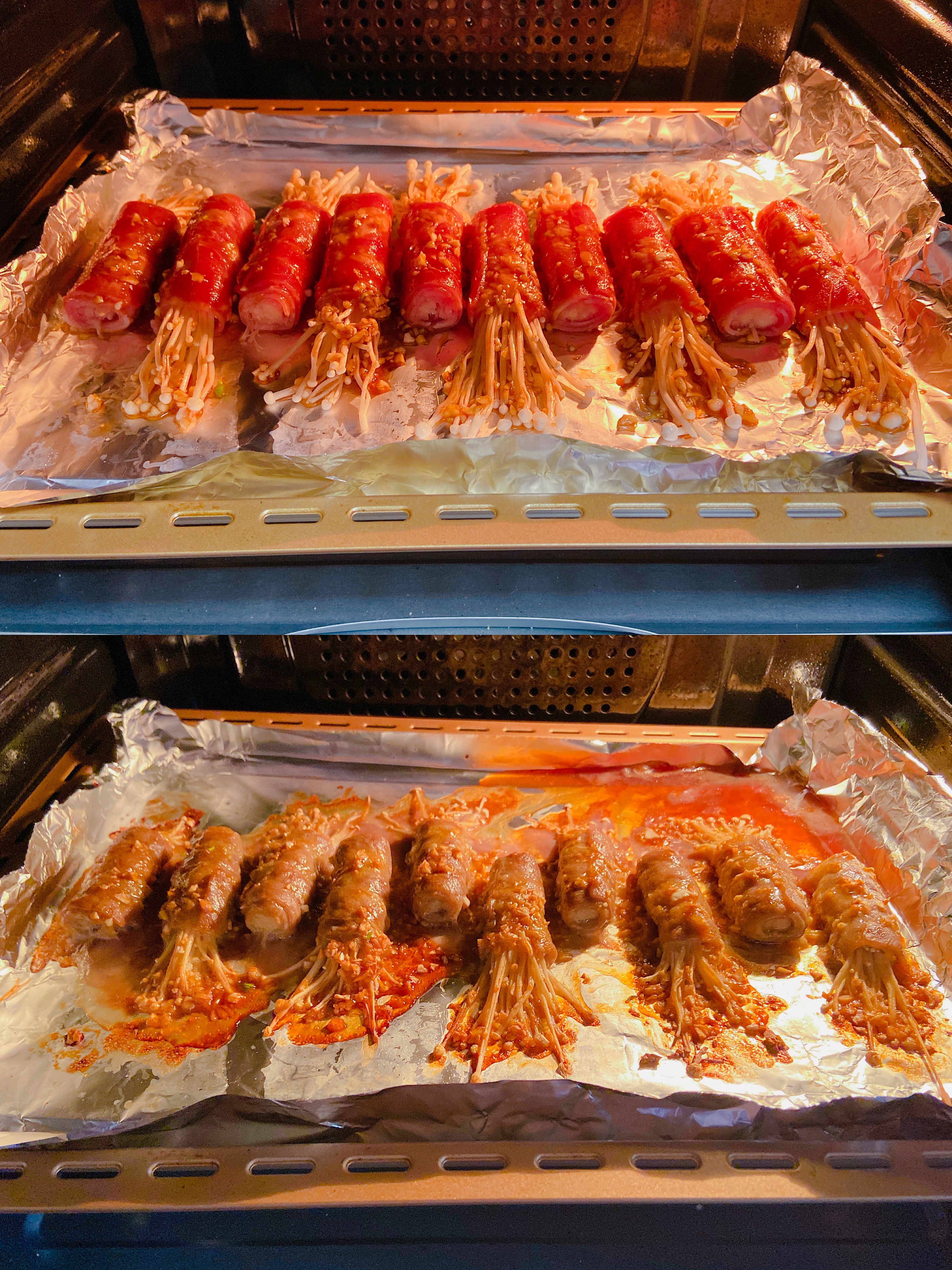 韩式金针菇牛肉卷的做法 步骤3