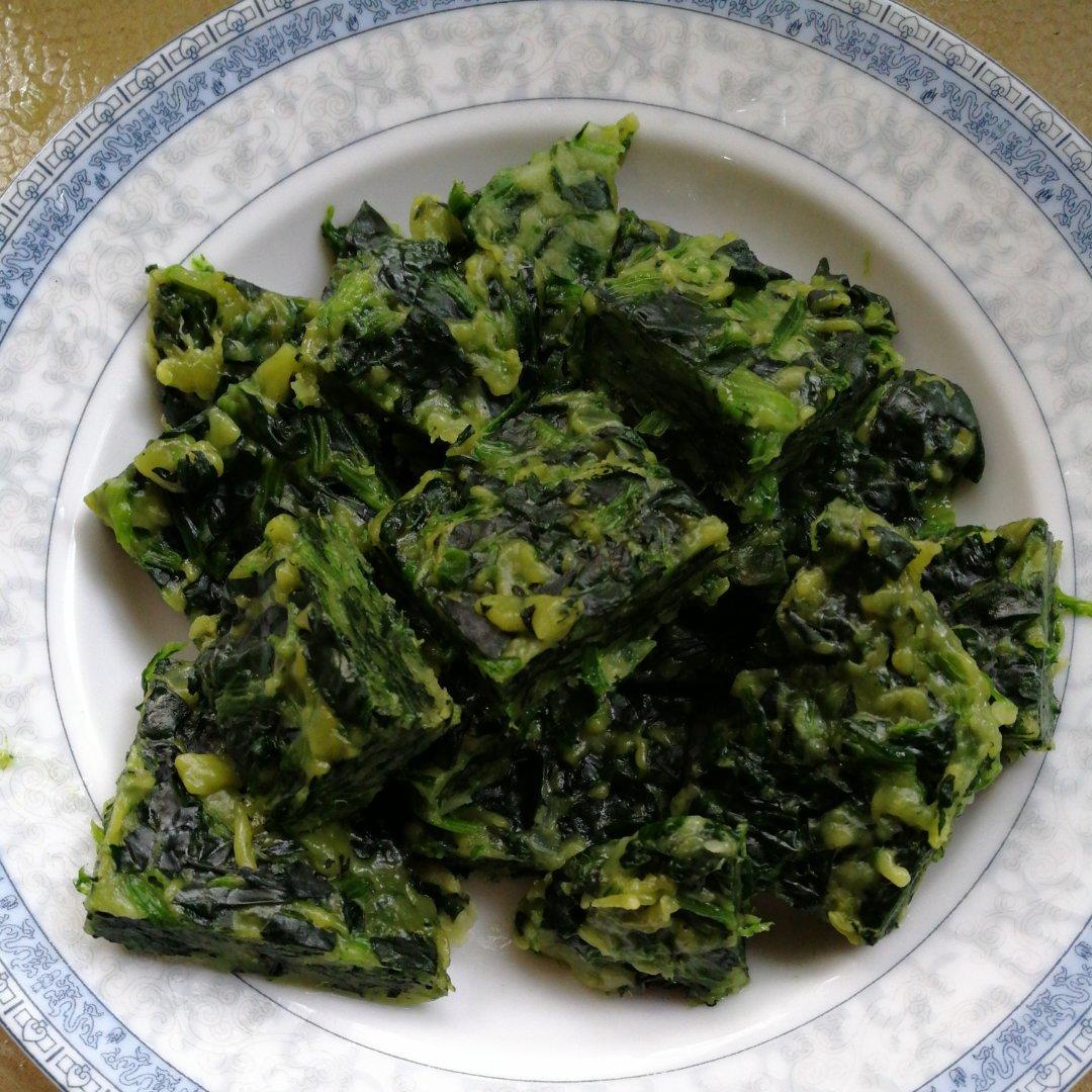 守珠黛兔做的西安菠菜菜馍(老陕菜馍)西安菠菜菜