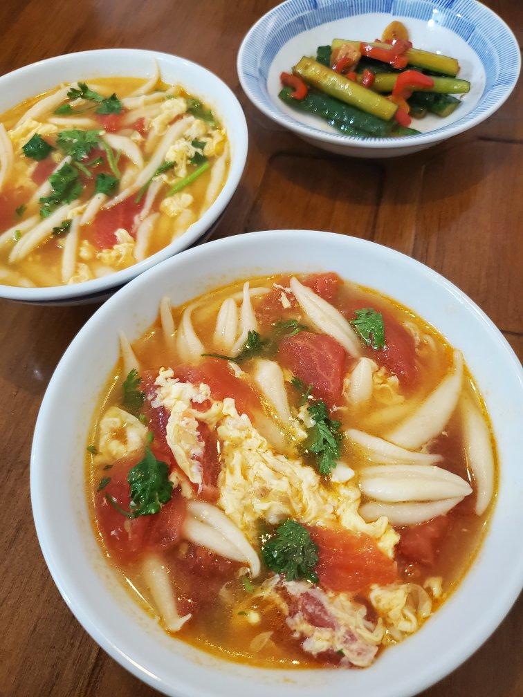 西红柿鸡蛋揪片汤