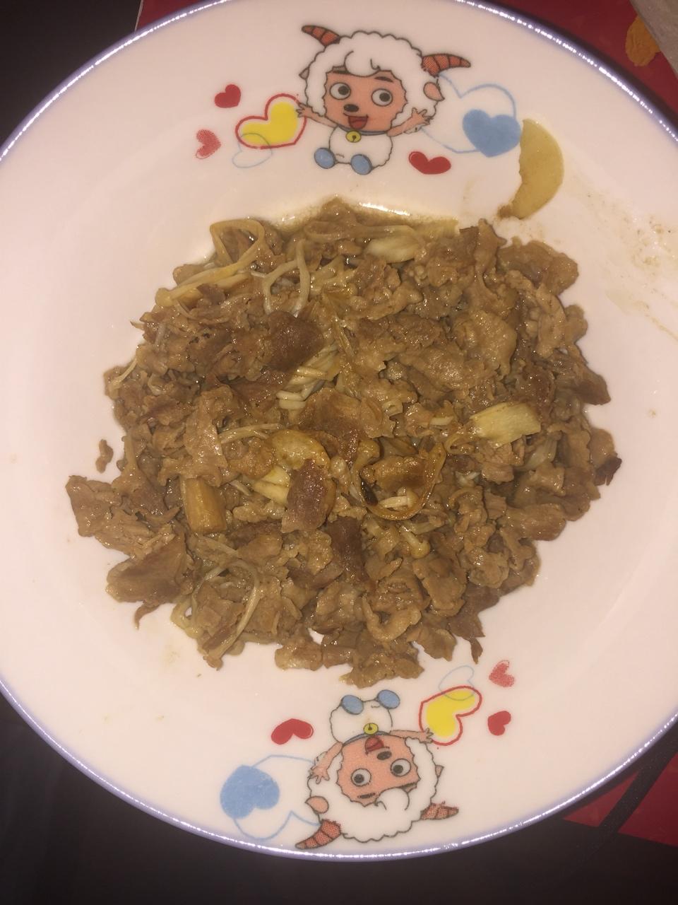 老丁的私房菜-金针菇肥牛