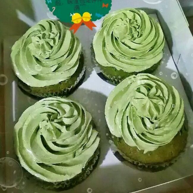 Green Tea Cupcake 绿茶杯子蛋糕