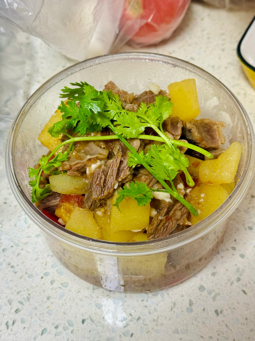 西红柿土豆烧牛腩（电饭锅快手版）