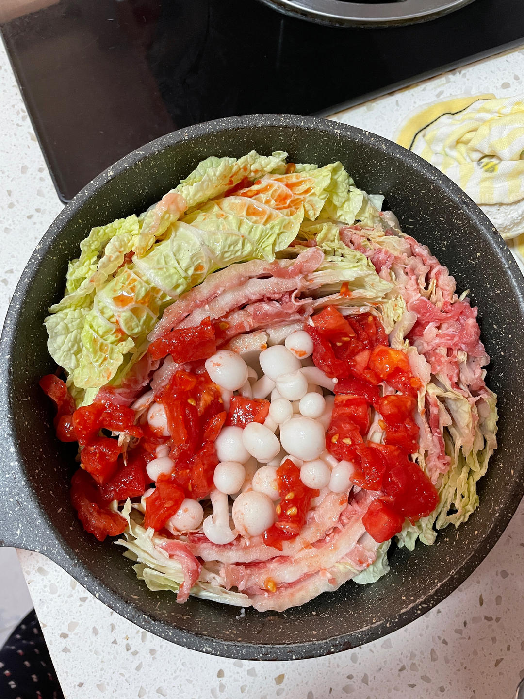 🌼 千层白菜肥牛锅｜懒人一锅端