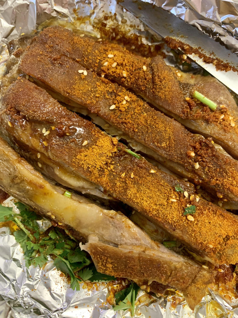 地道蒙餐：烤羊排(家用烤箱版)