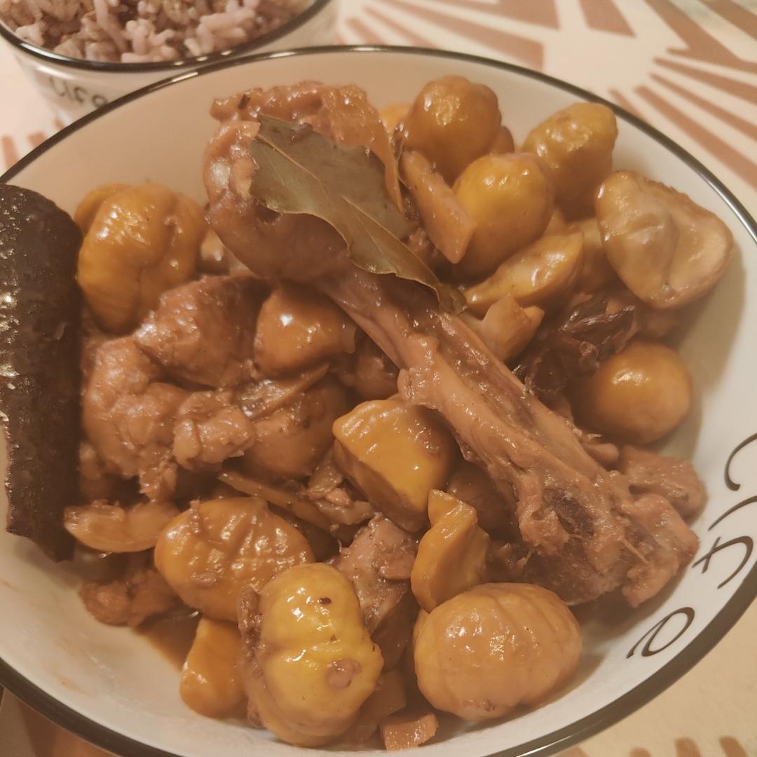 板栗烧鸡家常简单版！