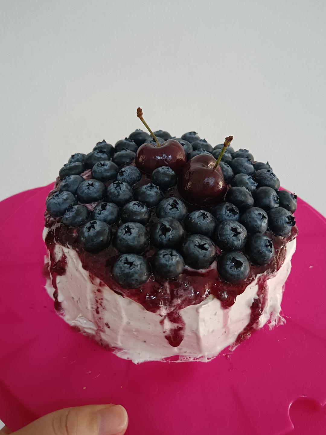蓝莓可可蛋糕🫐
