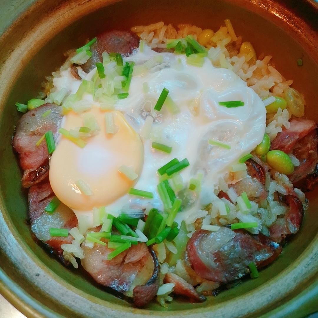 腊肠砂锅饭
