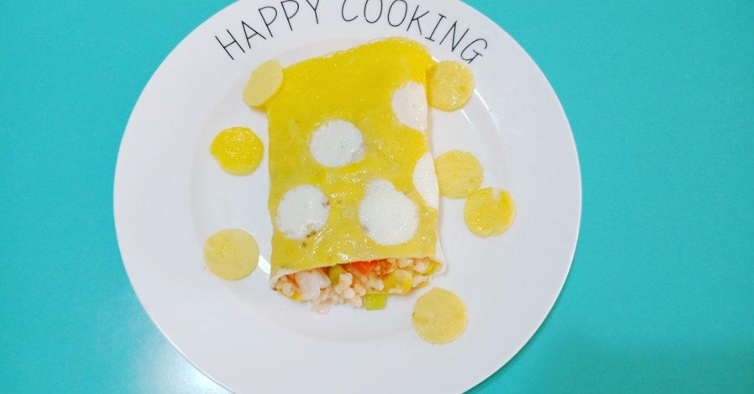 波点蛋包饭